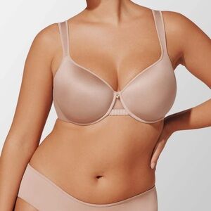 Thirdlove Perfect Coverage Bra 42C Nude/Peach Color Lightly Lined Underwire